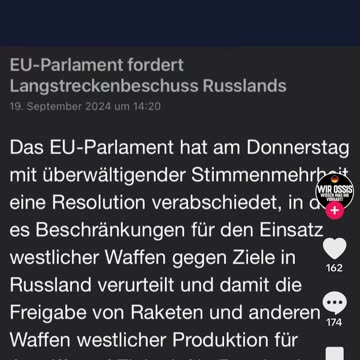Eilmeldung! Es droht jetzt zu eskalieren Waffenlieferung gegen Russland beschlossen
