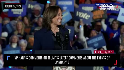 VP Harris Comments On Trump's Latest Comments About The Events Of January 6