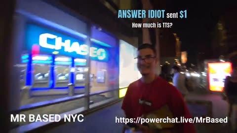 Joshua Block applies cream in the streets of New York City