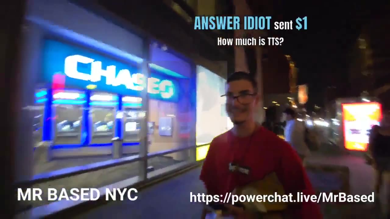 Joshua Block applies cream in the streets of New York City