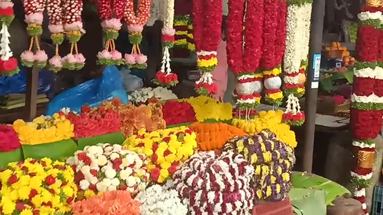 Flower market malaeswaram