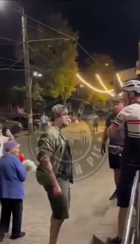 Off Duty AFU Officers Jump Civilians in Street For Not Signing Up To War