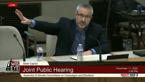 Witness #12 Speaks at Wisconsin Legislature Hearing on Election Integrity. 12/10/20.