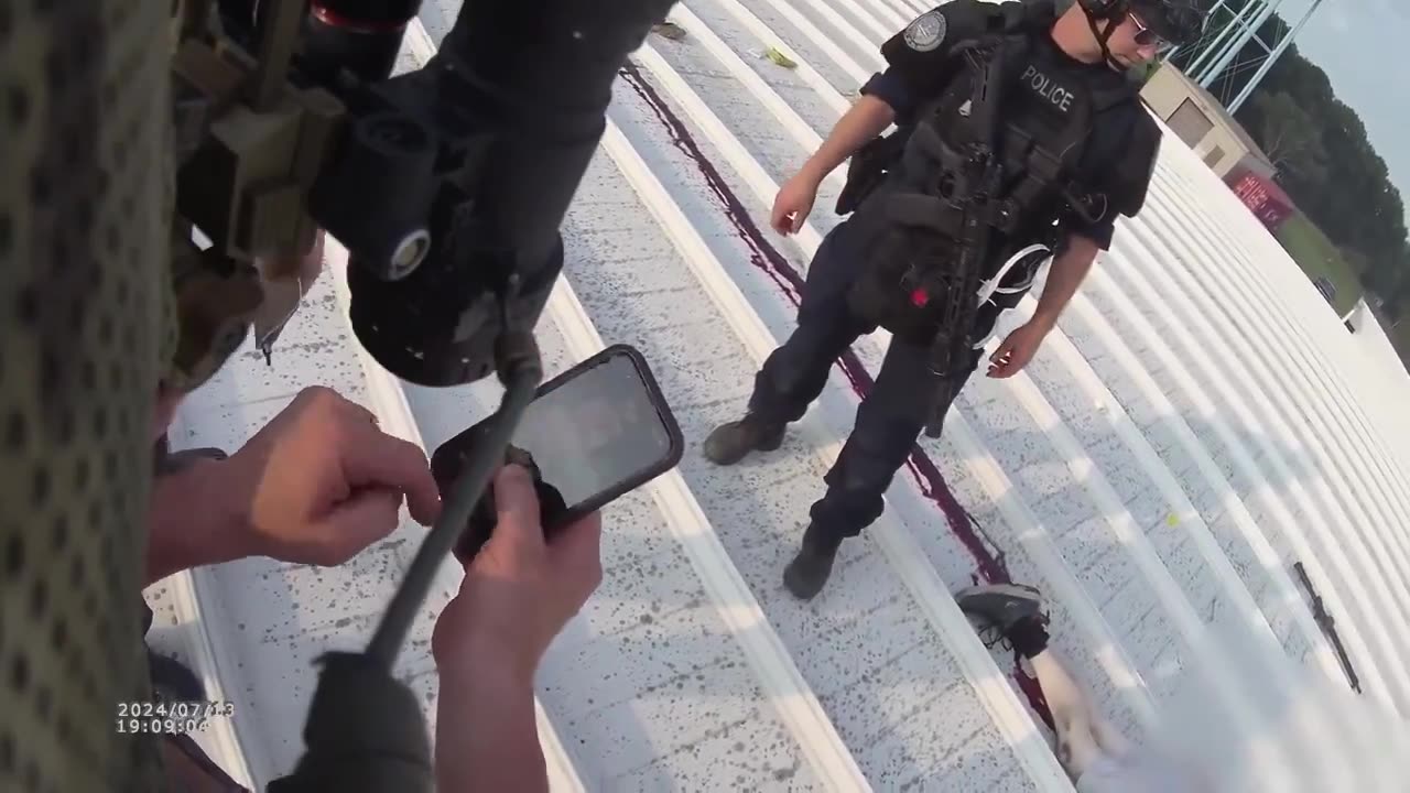 SENSITIVE BODYCAM FROM THE SLOPED ROOF