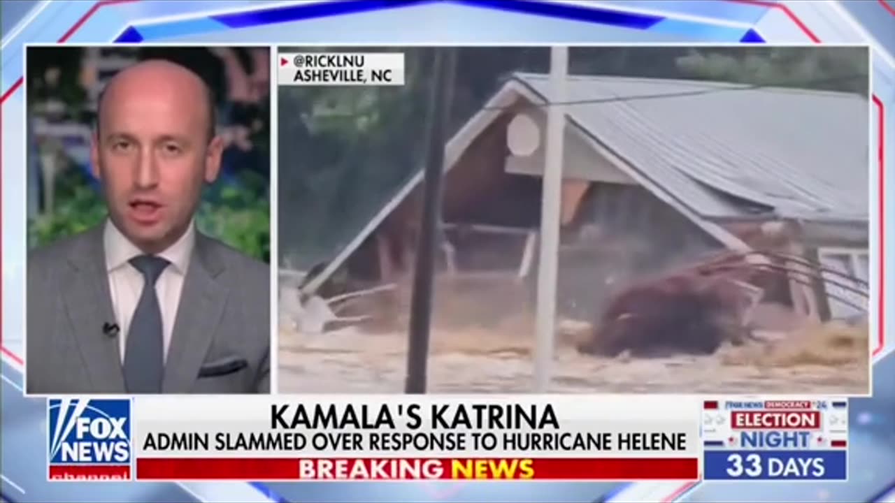 STEPHEN MILLER RIPS INTO KAMALA HARRIS FOR HER HANDLING ON HURRICANE HELENE