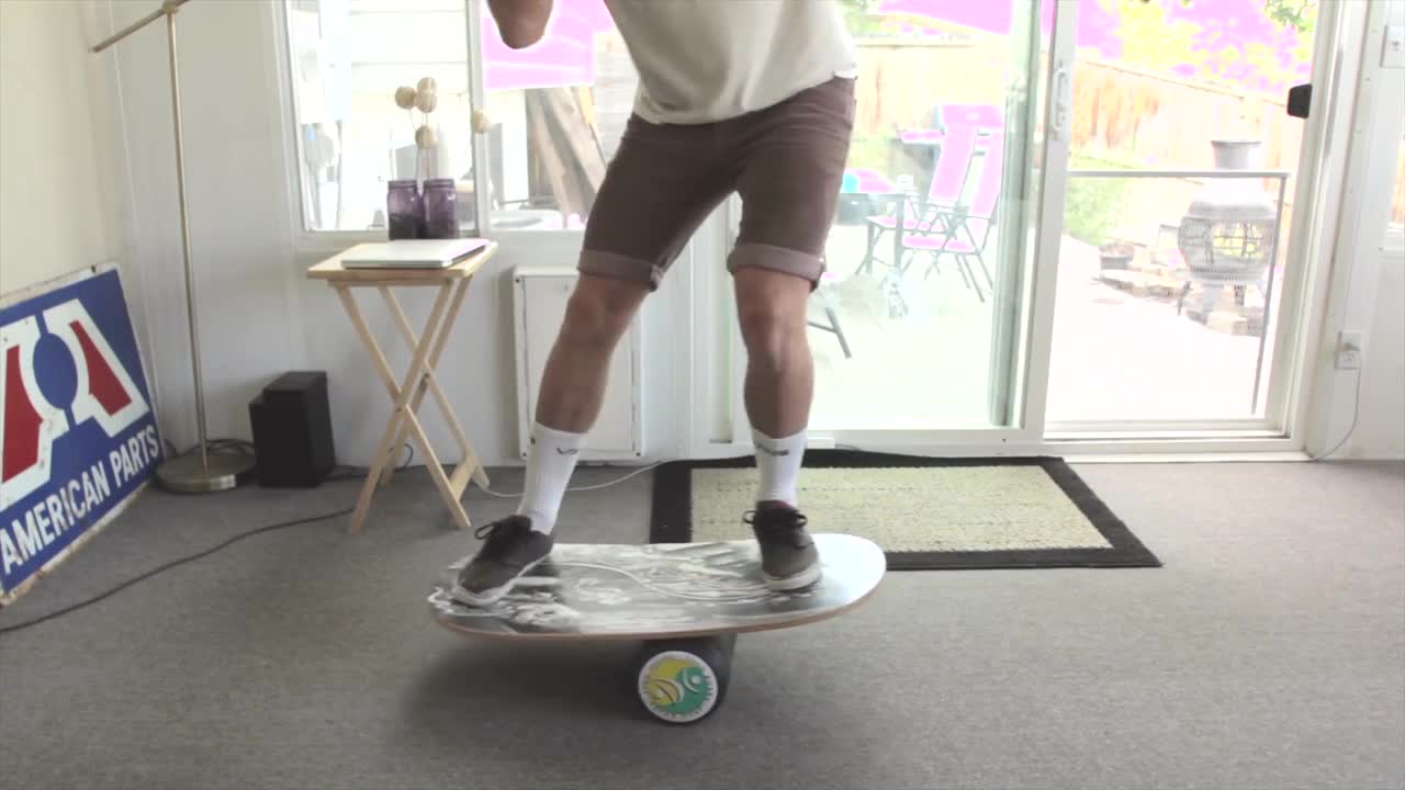 Indoor Board, Indo board Tricks, Workout, fail, pro. Surf/Skateboard/ Training workout excercise