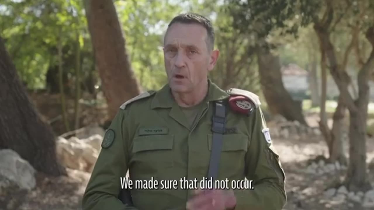 Statement from IDF Chief of the General Staff Regarding the Elimination(eng sub)