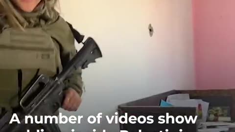 Israeli soldiers are filming themselves mocking Palestinians