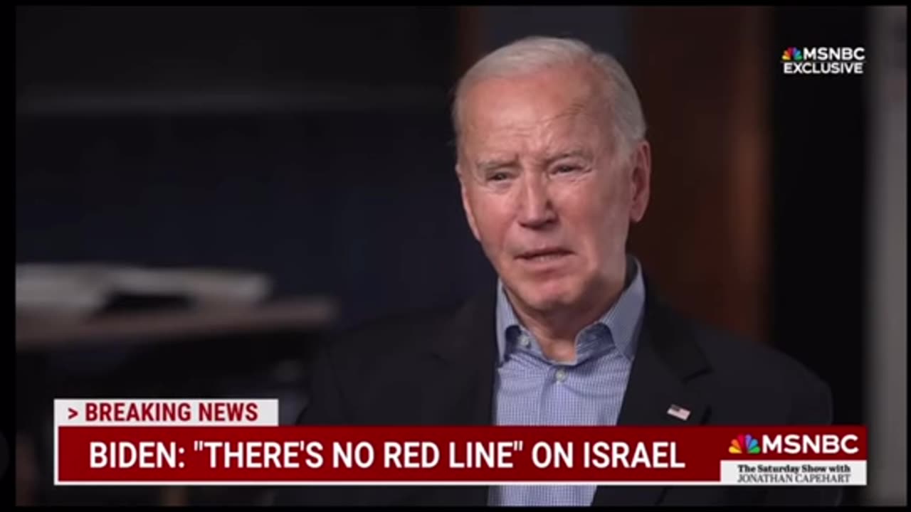 Biden warns Israel "we will stop protecting".