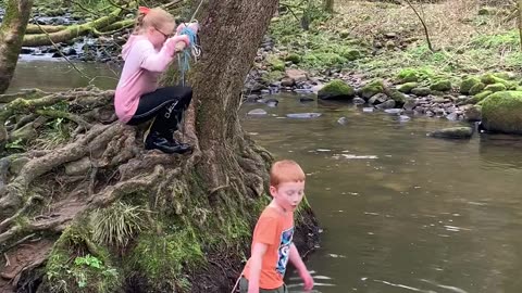 Rope Swing Fail Dunks Daughter