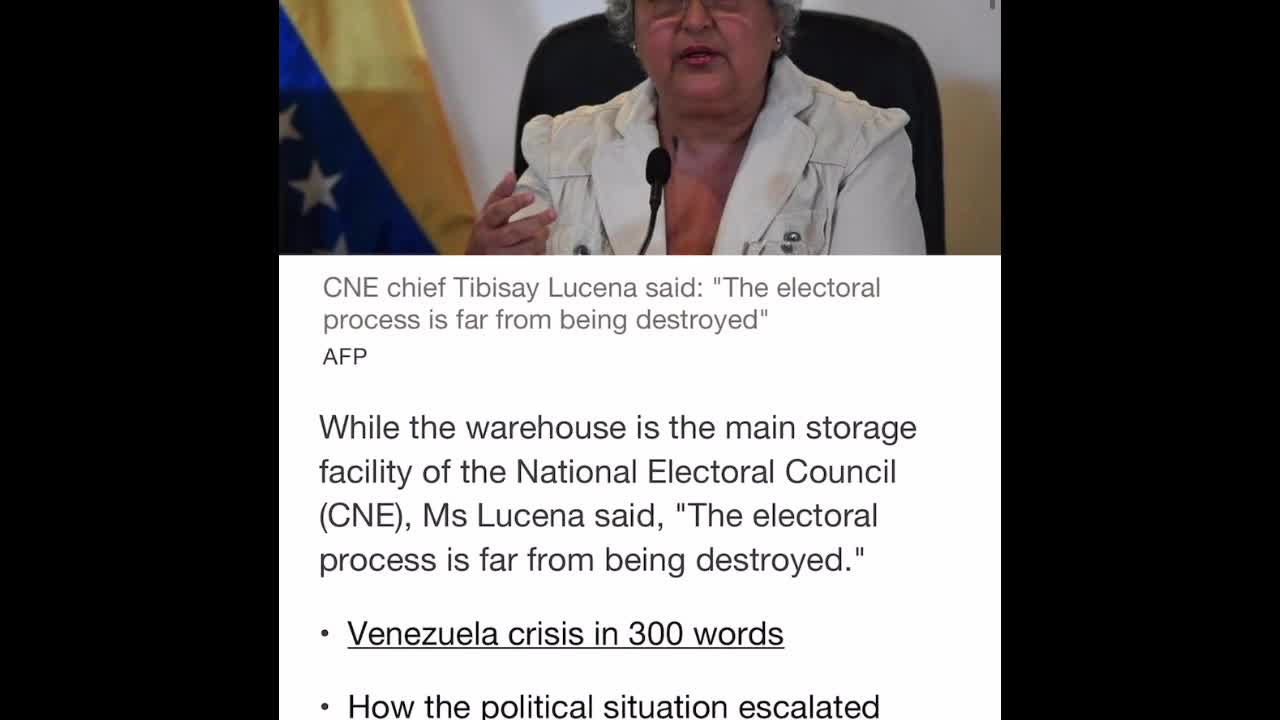 First Nashville, now Venezuela! Voting machines BURNED!