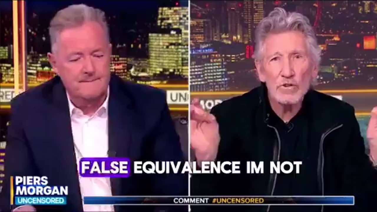 Pink Floyd's Roger Waters cuts through the noise from Piers Morgan on Israel 👏🏼