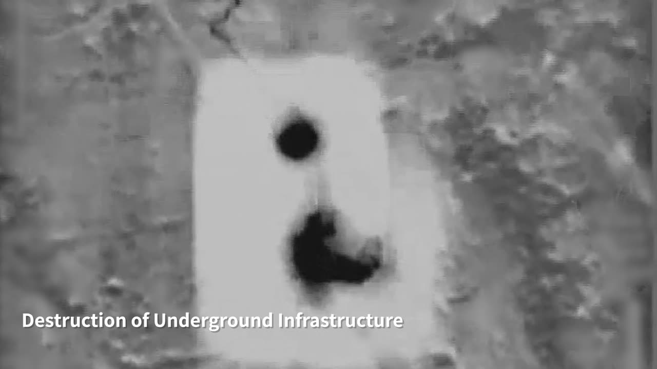 Attached is footage from the destruction of the underground infrastructure: