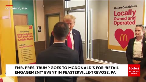 Trump Goes To Pennsylvania McDonald's 'Looking For A Job'