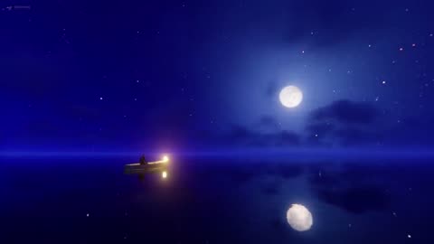 Calm Wind Sleep & Relax on a Boat with Soft Piano Music (10 Hours)
