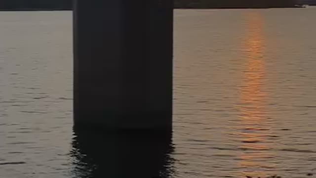 the sunset of the Han River