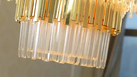 Luxury LED Crystal Chandeliers Lighting For Kitchen Living room Loft Hanging Chain Nordic Gold Chand