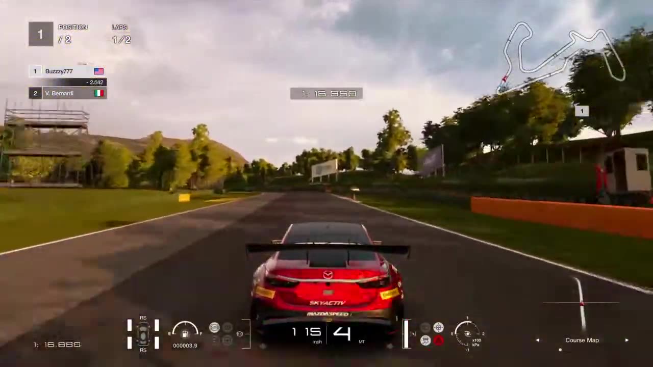 Gran Turismo®SPORT - 1v1 Gameplay @ Lake Maggiore W/ Mazda Atenza Gr. 3 Pro Difficulty