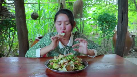 Blue Crab Stir Fry Cooking Recipe - Cooking With Sros