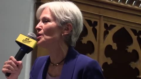 Dr. Jill Stein Green Party Presidential Candidate Speaking At The Disrupt DNC In Chicago