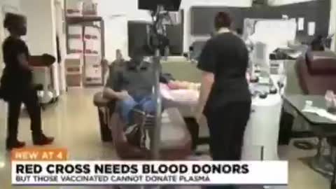 Red Cross rejects blood from the vaccinated