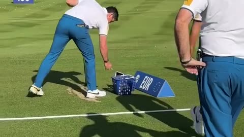 No hat Rory is a menace #golf #golfer #rory #mcilroy #professional #goat #green #fairway #shot #hit