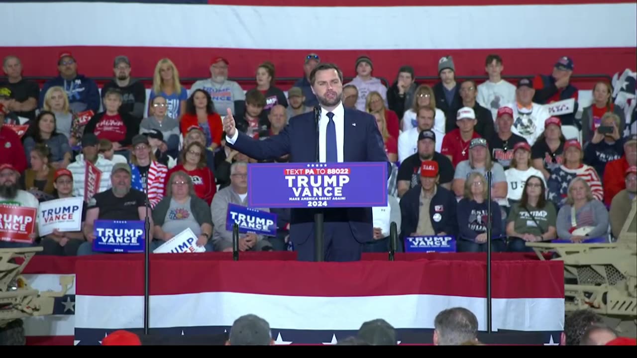 JD Vance Campaigns in Johnstown, Pennsylvania