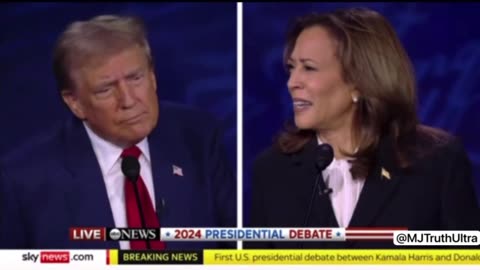 Trump Asks Kamala Harris if she supports abortion in the 7th, 8th, and 9th month… silent