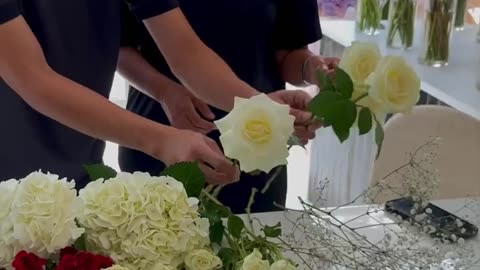 Behind the Scenes: Creating a Stunning Bouquet at Glamour Rose
