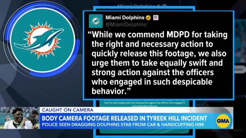Body camera footage released of Tyreek Hill incident with police officers