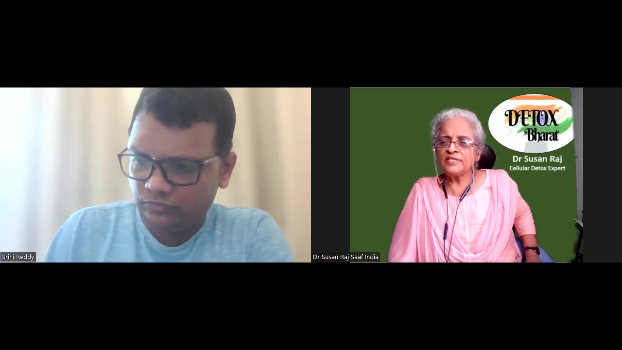Srinivas with Dr Susan Raj for health consultancy