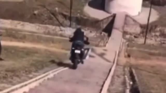 Bike off roading gone wrong