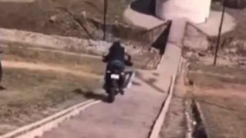 Bike off roading gone wrong