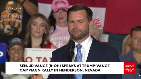 Crowd erupts into singing song for JD Vance birthday