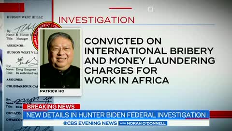BREAKING-CBS News reports on the Biden family corruption scandal including a federal investigation