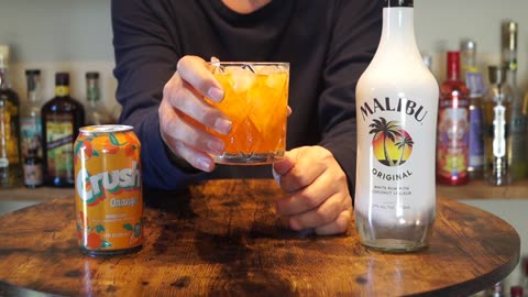 Malibu Coconut Rum & Orange Crush Soda