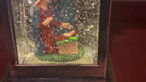 My favorite Christmas decoration! Baby Jesus with Mother Mary and St. Joseph. God bless. #jesus