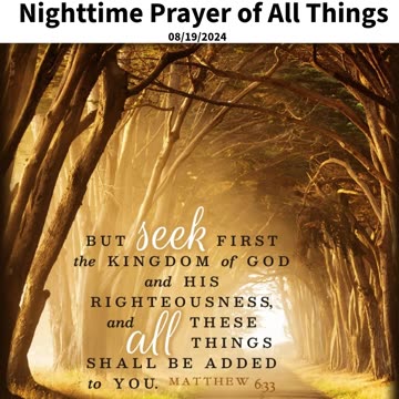 Nighttime Prayer of All Things #youtubeshorts #grace #jesus #mercy #faith #fyp #blessed #trust #love