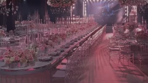 Pink On Pink Wedding Decoration