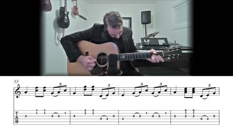 The Blackest Crow - Carter Style Guitar Lesson (Sheet Music + TAB)