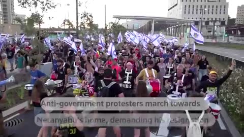 Protesters in Jerusalem demand Benjamin Netanyahu's resignation - REUTERS