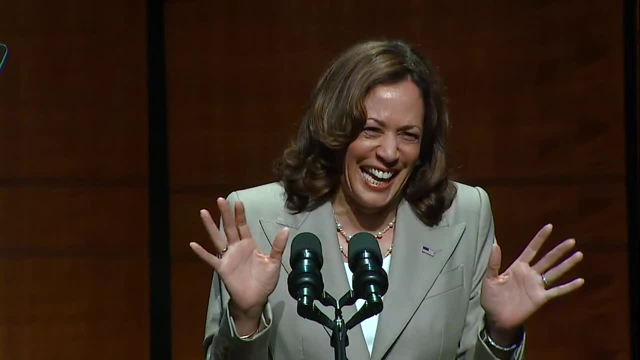 VP Kamala Harris makes remarks at the AAPI Victory Fund event