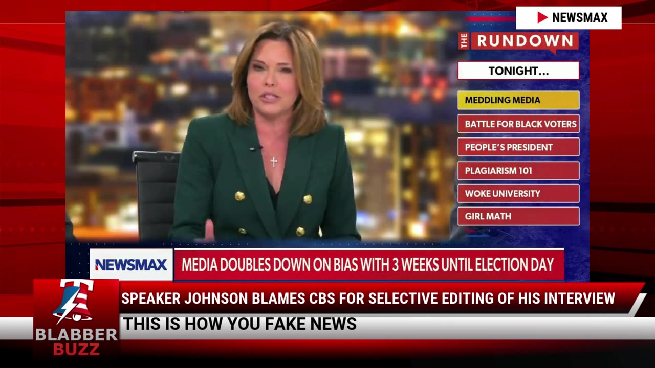Speaker Johnson Blames CBS For Selective Editing Of His Interview