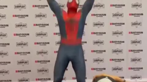 Spiderman steals the show on red carpet 🕷️