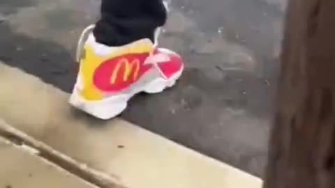 He Got The McDonald's Bred Air Jordan 13s