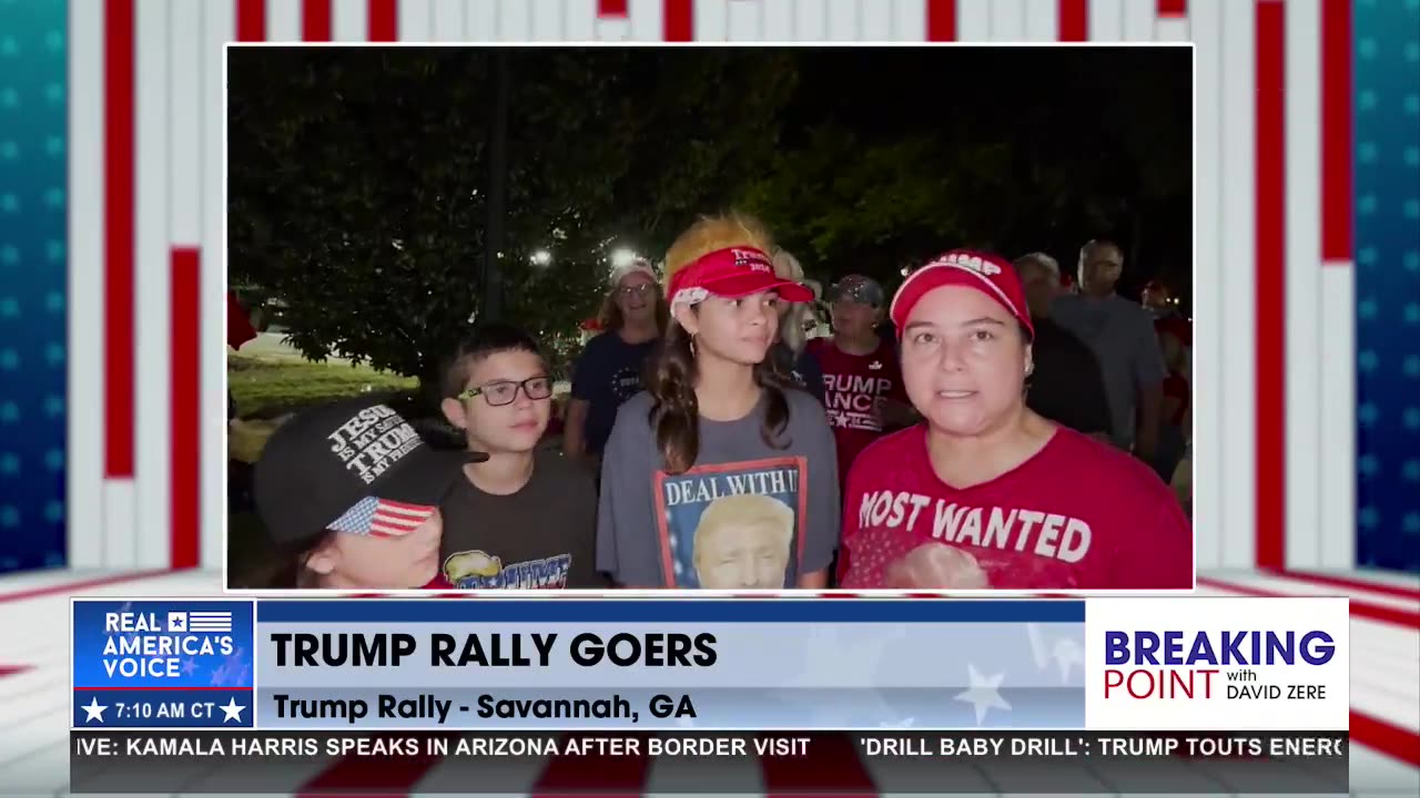 ZERE TALKS WITH TRUMP PATRIOT AT RALLY