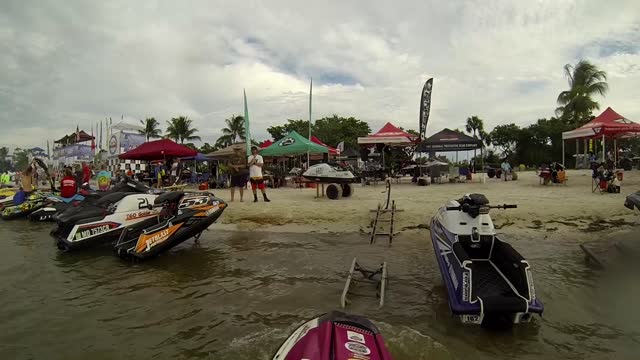 A Girl Crashes Her Jet Ski Parking Like a Boss