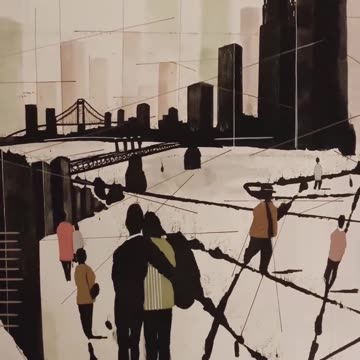 artistic journey with realistic oil and acrylic paintings but later transitioned to abstract art.