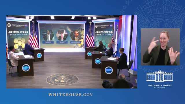 President Biden and Vice President Harris Receive a Briefing on James Webb Space Telescope Images