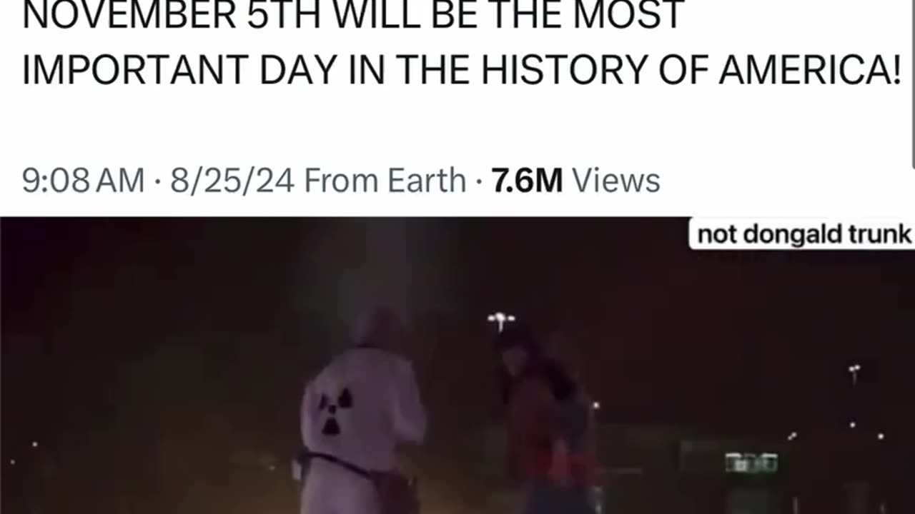 Remember Remember the 5th of November posted by Trump
